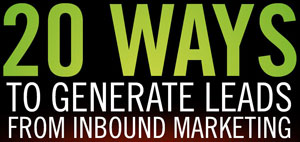 20 ways to generate leads from inbound marketing black